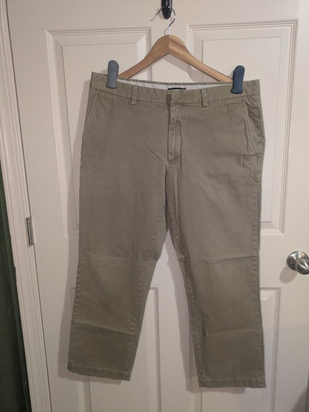 Banana Republic Aiden Chino Pants Men's 36x30 Olive Khaki